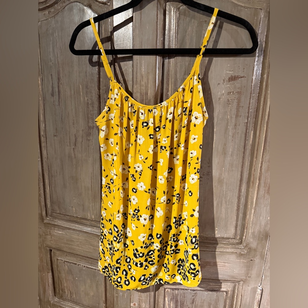 CAbi Couple Cami Floral Leopard print